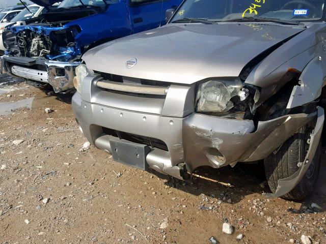 1N6ED29X04C464865 - 2004 NISSAN FRONTIER C GRAY photo 9