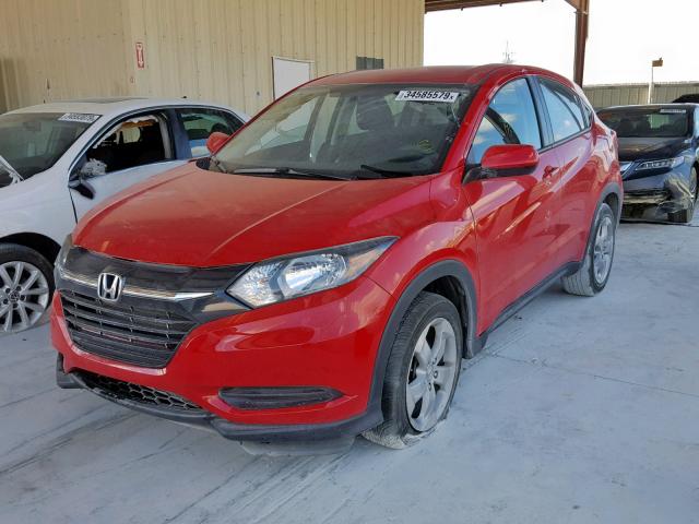 3CZRU5H32GM745440 - 2016 HONDA HR-V LX RED photo 2