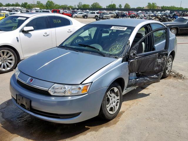 1G8AJ52F33Z164272 - 2003 SATURN ION LEVEL BLUE photo 2