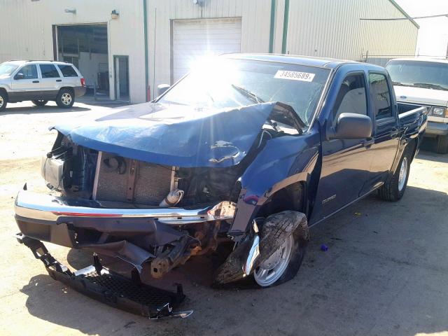 1GCCS136648222918 - 2004 CHEVROLET COLORADO BLUE photo 2