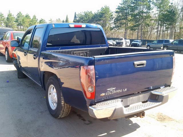 1GCCS136648222918 - 2004 CHEVROLET COLORADO BLUE photo 3