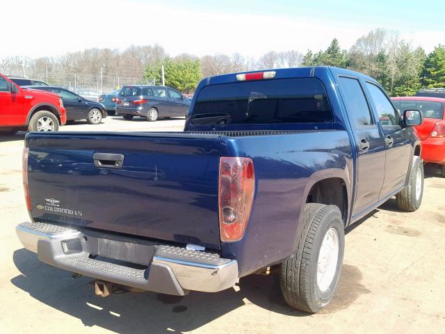 1GCCS136648222918 - 2004 CHEVROLET COLORADO BLUE photo 4