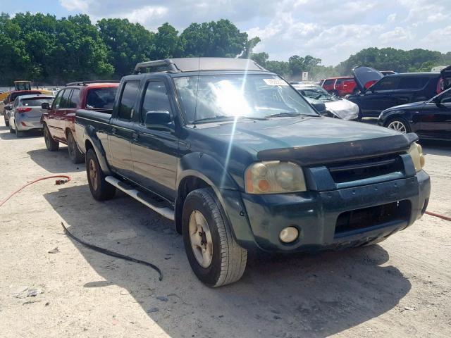 1N6ED29X22C382911 - 2002 NISSAN FRONTIER C GREEN photo 1