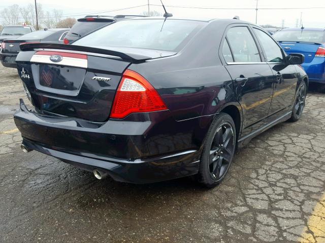 3FAHP0KC6AR348527 - 2010 FORD FUSION SPO BLACK photo 4