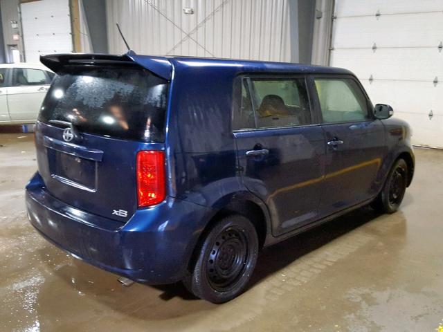 JTLKE50E181055182 - 2008 TOYOTA SCION XB BLUE photo 4