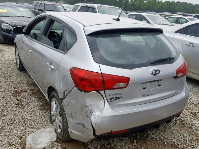 KNAFU5A28B5320438 - 2011 KIA FORTE EX GRAY photo 3