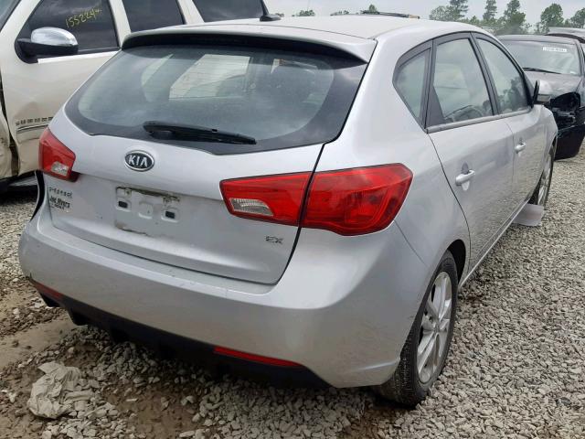 KNAFU5A28B5320438 - 2011 KIA FORTE EX GRAY photo 4