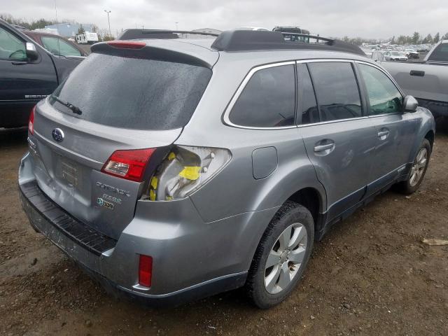 4S4BRBCC0B3361645 - 2011 SUBARU OUTBACK 2.5I PREMIUM  photo 4