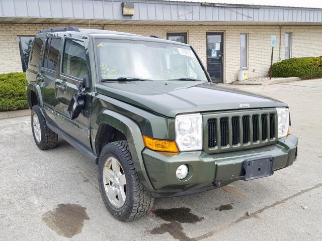 1J8HG48K17C500083 - 2007 JEEP COMMANDER GREEN photo 1