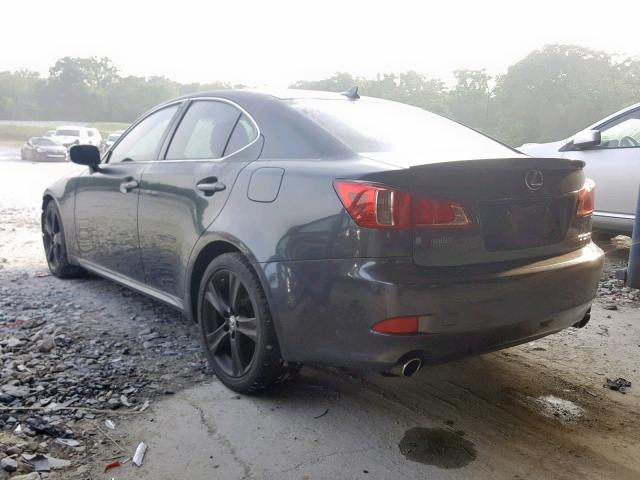 JTHBF5C23B5131686 - 2011 LEXUS IS 250 BLACK photo 3