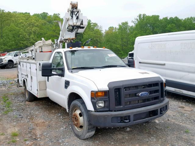 1FDWF36568EB34647 - 2008 FORD F350 SUPER WHITE photo 1