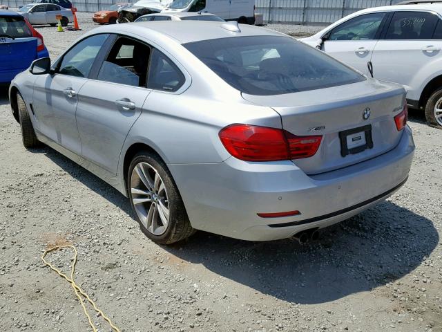 WBA4F9C35HG813277 - 2017 BMW 430XI GRAN SILVER photo 3