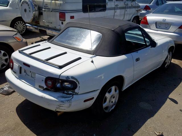 JM1NA3511L0112123 - 1990 MAZDA MX-5 MIATA WHITE photo 4