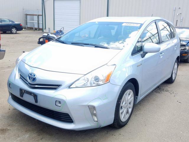 JTDZN3EUXC3138587 - 2012 TOYOTA PRIUS V SILVER photo 2