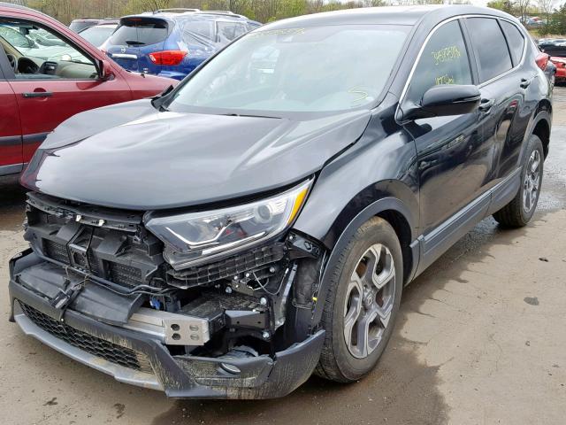 7FARW2H54JE039831 - 2018 HONDA CR-V EX BLACK photo 2