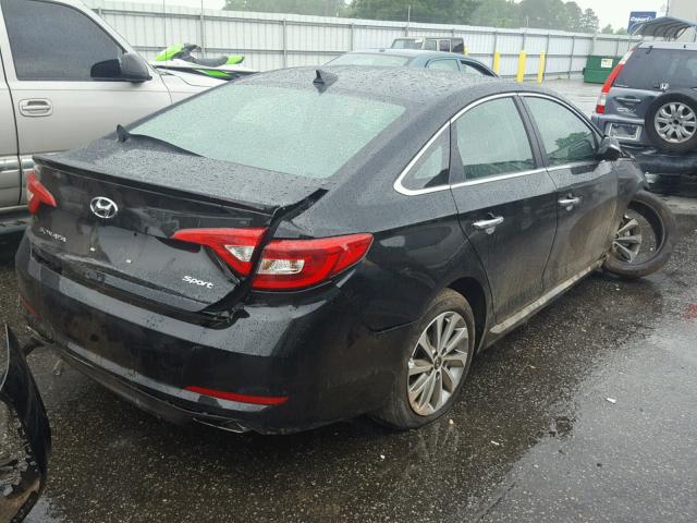 5NPE34AF1HH505860 - 2017 HYUNDAI SONATA SPO BLACK photo 4