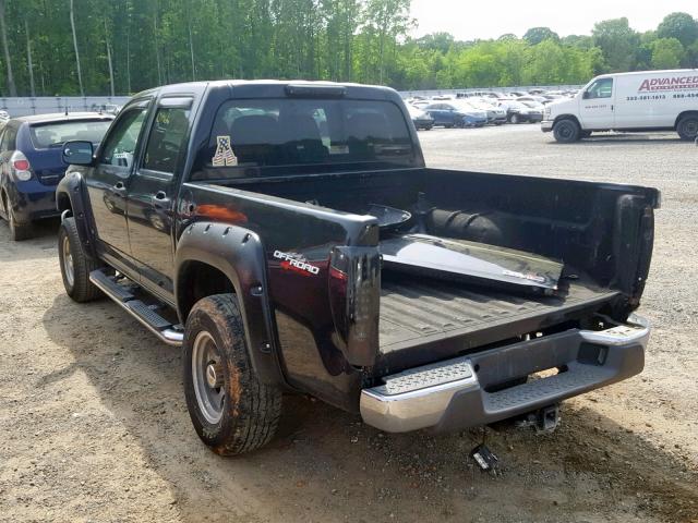 1GTDT13EX78209926 - 2007 GMC CANYON BLACK photo 3