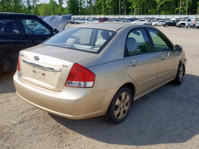 KNAFE221395661998 - 2009 KIA SPECTRA EX GOLD photo 4