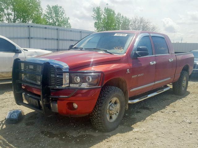 3D7LX39C76G185164 - 2006 DODGE RAM 3500 RED photo 2