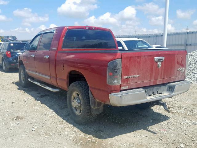 3D7LX39C76G185164 - 2006 DODGE RAM 3500 RED photo 3