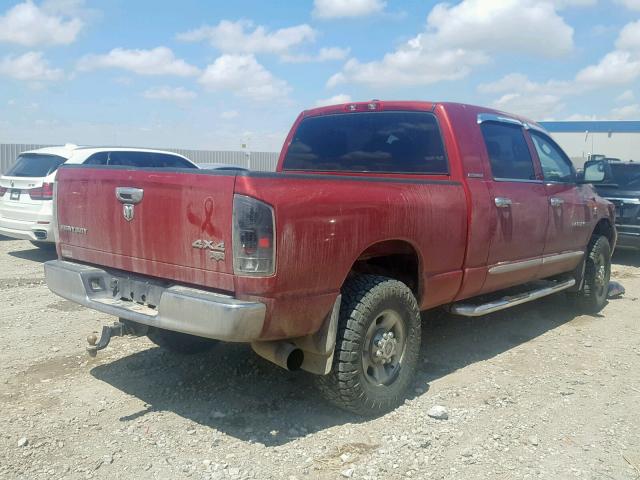 3D7LX39C76G185164 - 2006 DODGE RAM 3500 RED photo 4