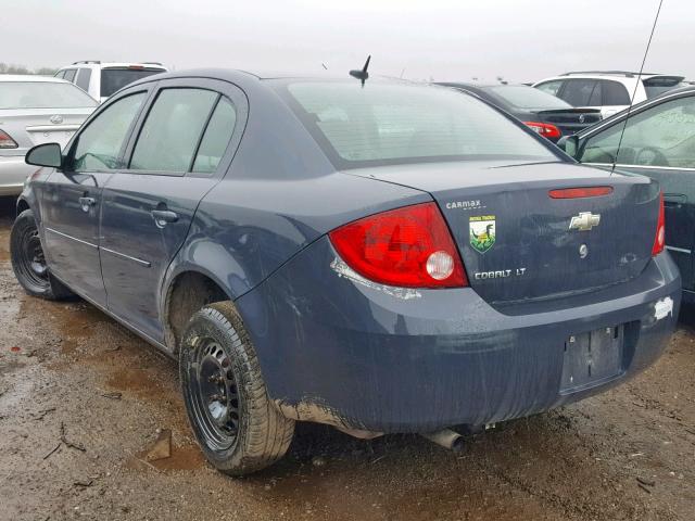 1G1AT58H897225248 - 2009 CHEVROLET COBALT LT BLUE photo 3