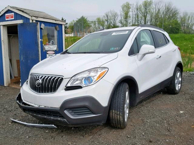 KL4CJASB9GB737883 - 2016 BUICK ENCORE WHITE photo 2