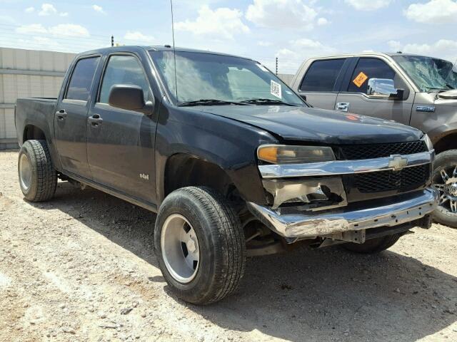 1GCDT13E078246399 - 2007 CHEVROLET COLORADO BLACK photo 1