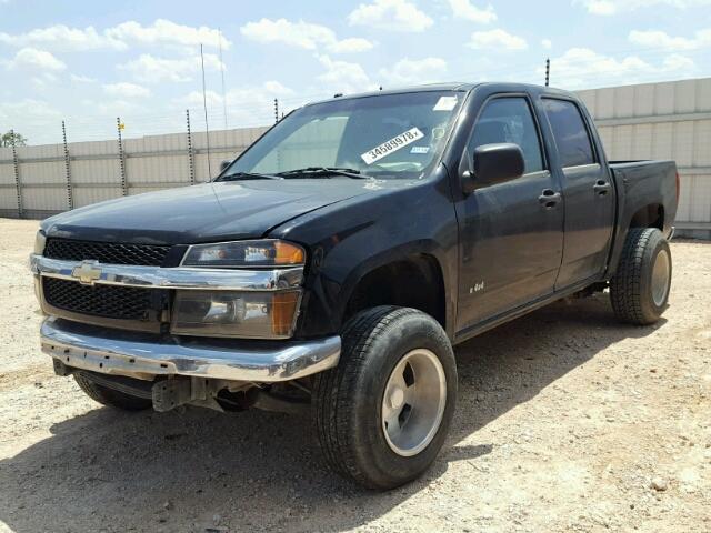 1GCDT13E078246399 - 2007 CHEVROLET COLORADO BLACK photo 2