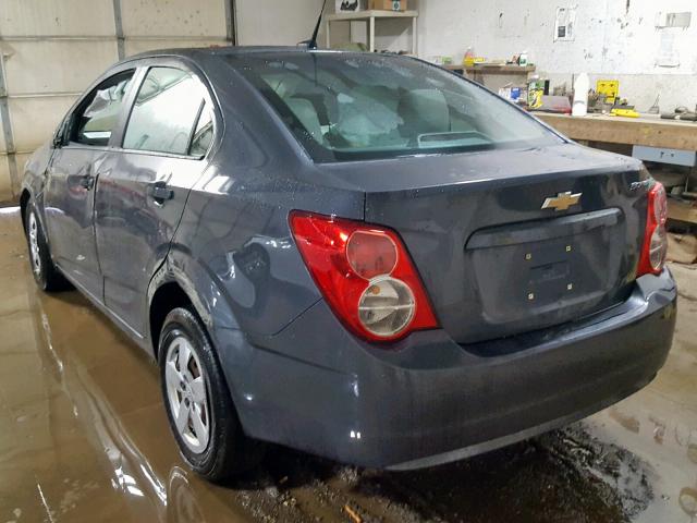 1G1JA5SH0D4156922 - 2013 CHEVROLET SONIC LS 灰色 照片 3