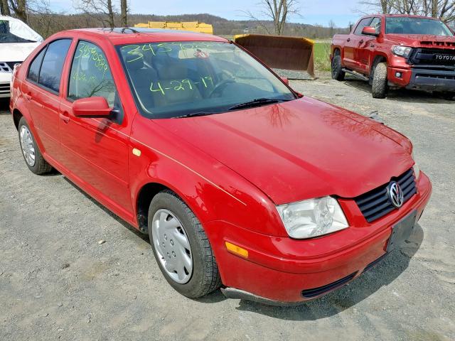 3VWSA29M4XM080138 - 1999 VOLKSWAGEN JETTA GLS RED photo 1