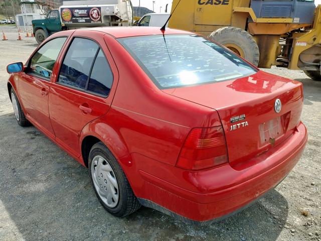 3VWSA29M4XM080138 - 1999 VOLKSWAGEN JETTA GLS RED photo 3