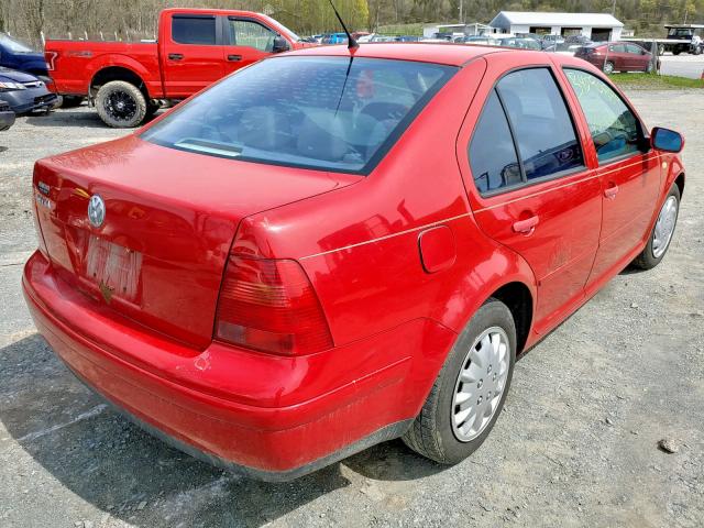 3VWSA29M4XM080138 - 1999 VOLKSWAGEN JETTA GLS RED photo 4