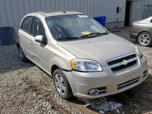 3G1TX55E09L115880 - 2009 CHEVROLET AVEO LT GOLD photo 1