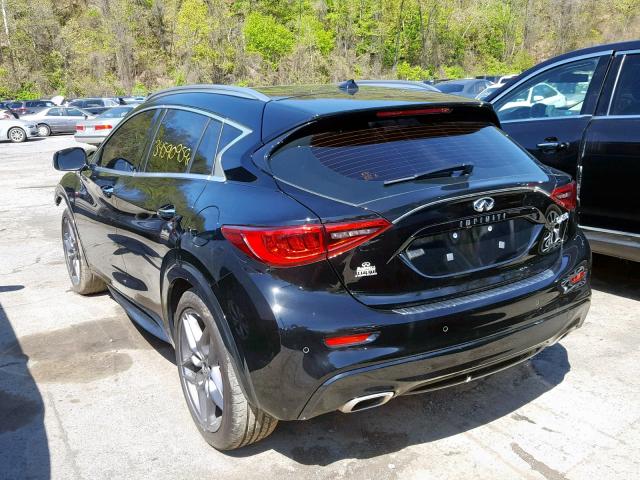 SJKCH5CP4JA045818 - 2018 INFINITI QX30 BASE BLACK photo 3