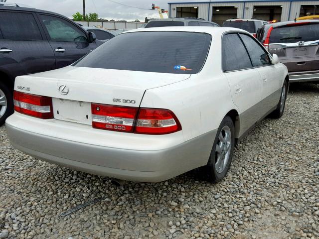 JT8BF28G4Y0265616 - 2000 LEXUS ES 300 WHITE photo 4