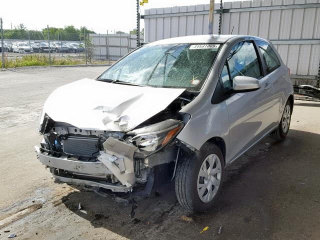 VNKJTUD38JA087463 - 2018 TOYOTA YARIS L SILVER photo 2