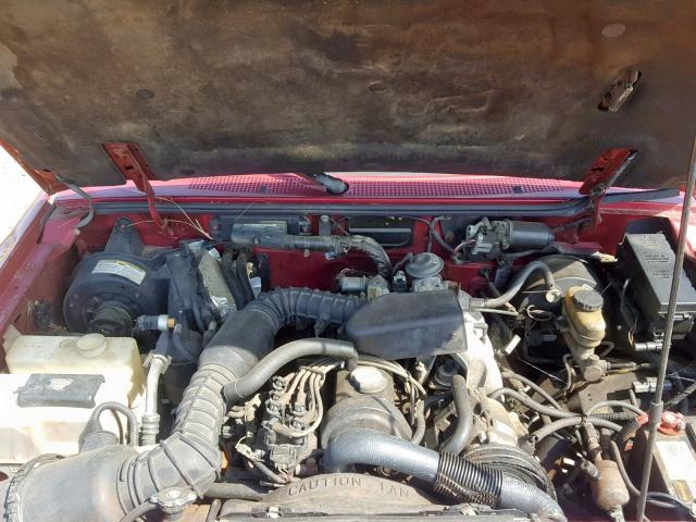 4F4CR12A3STM05552 - 1995 MAZDA B2300 MAROON photo 7