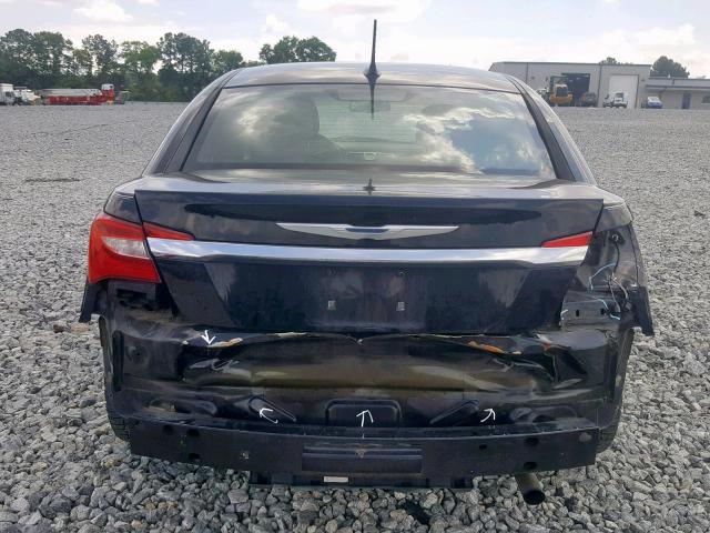 1C3CCBBB3CN298392 - 2012 CHRYSLER 200 TOURIN BLACK photo 9