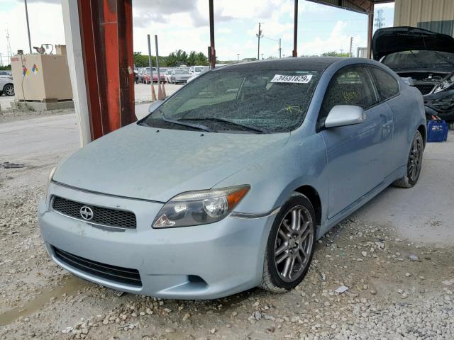 JTKDE177470200300 - 2007 TOYOTA SCION TC BLUE photo 2