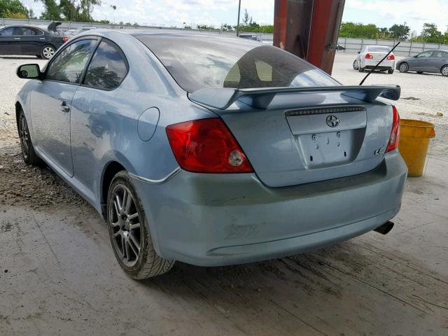 JTKDE177470200300 - 2007 TOYOTA SCION TC BLUE photo 3
