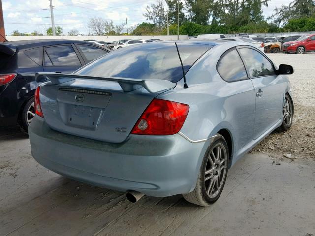 JTKDE177470200300 - 2007 TOYOTA SCION TC BLUE photo 4