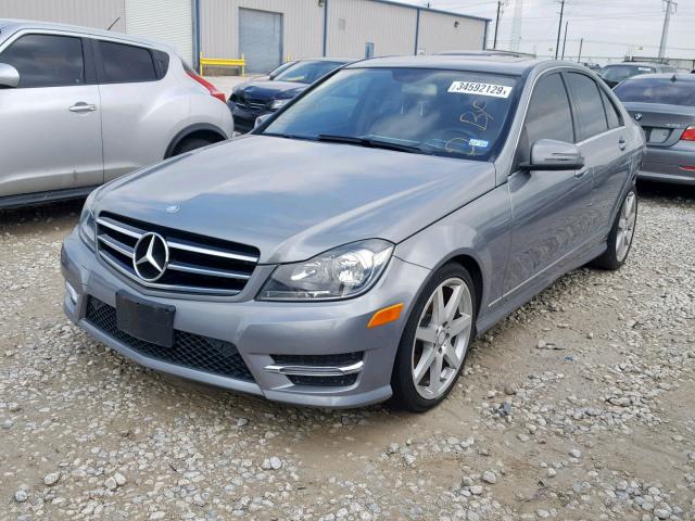 WDDGF4HBXEA959469 - 2014 MERCEDES-BENZ C 250 GRAY photo 2