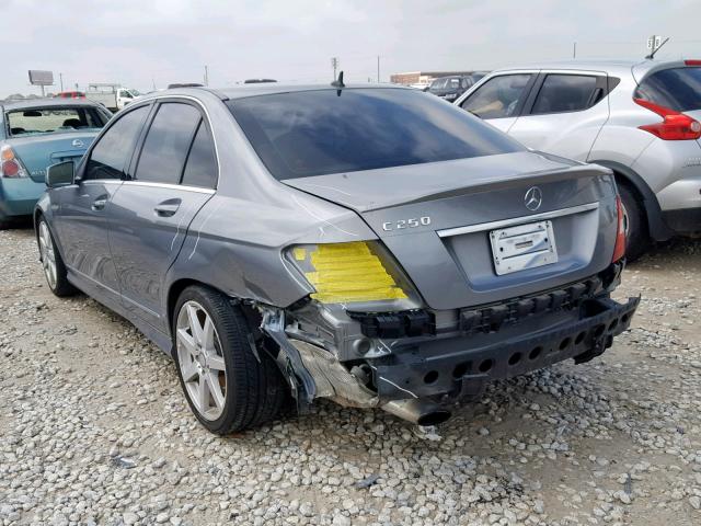 WDDGF4HBXEA959469 - 2014 MERCEDES-BENZ C 250 GRAY photo 3