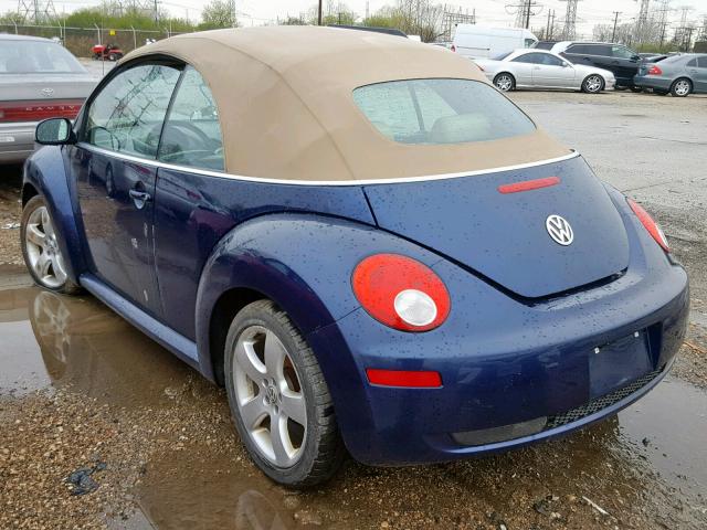 3VWSF31Y26M331162 - 2006 VOLKSWAGEN NEW BEETLE Blau Foto 3