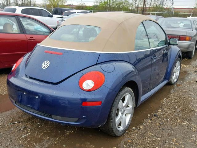 3VWSF31Y26M331162 - 2006 VOLKSWAGEN NEW BEETLE Blau Foto 4