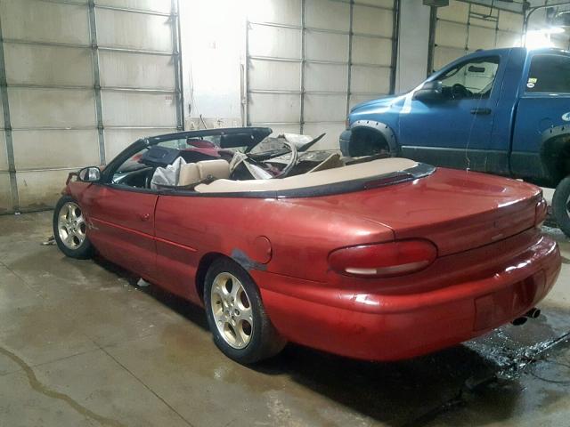 3C3EL55H3TT316836 - 1996 CHRYSLER SEBRING JX RED photo 3