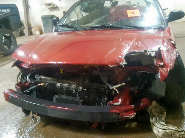 3C3EL55H3TT316836 - 1996 CHRYSLER SEBRING JX RED photo 9