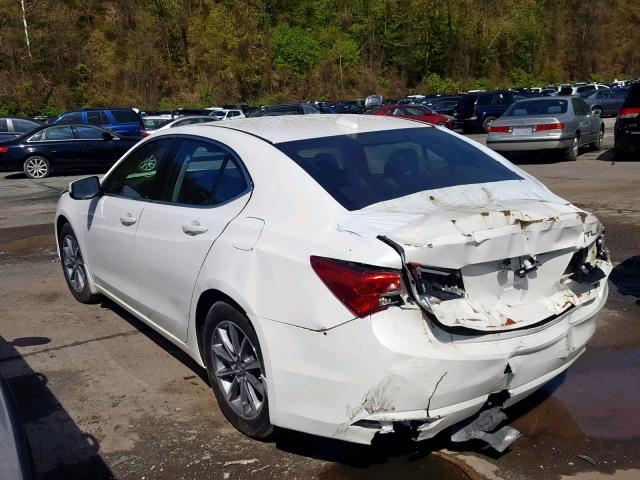 19UUB1F59JA002315 - 2018 ACURA TLX TECH WHITE photo 3
