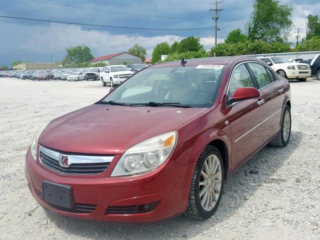 1G8ZV57798F169462 - 2008 SATURN AURA XR MAROON photo 2